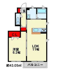 リコルディ【101号室】の間取り