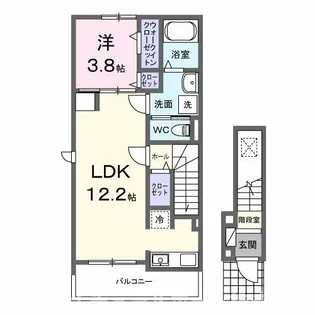 ブルーデイジー【2階】の間取り