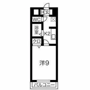 ノベルティGX【203号室】の間取り