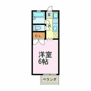 GLANZ【211号室】の間取り