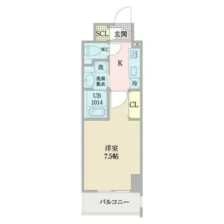 プレイズシード浅間町【3階】の間取り