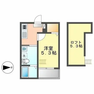 愛知県春日井市西本町1丁目【アパート】の間取り
