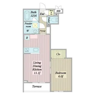 プエンテリア岡崎【2階】の間取り