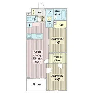 プエンテリア岡崎【2階】の間取り