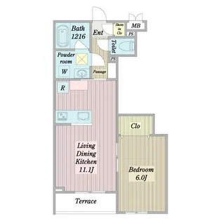 プエンテリア岡崎【3階】の間取り