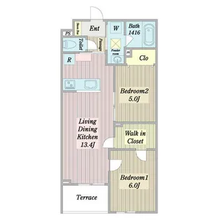 プエンテリア岡崎【3階】の間取り