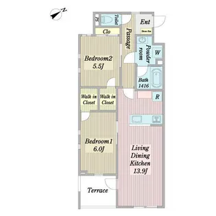 プエンテリア岡崎【3階】の間取り