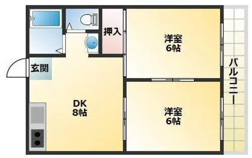 ハーベスト【4階】の間取り
