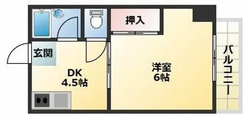 ハーベスト【3階】の間取り