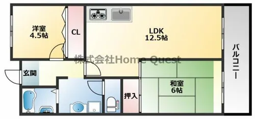 ニードハイツ【1階】の間取り