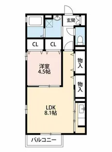 ボヌールⅡ【1階】の間取り