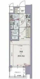 レジデンス大阪レトログラード【10階】の間取り