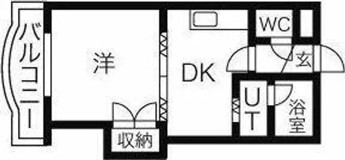 セゾン・ドゥ・ブランシェ南12条【1階】の間取り