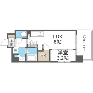 コンフォリア・リヴ江坂江の木町Q【4階】の間取り