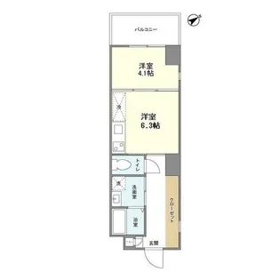 MIMOSA TERRACE【4階】の間取り