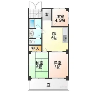 丸正ハイツ【1階】の間取り