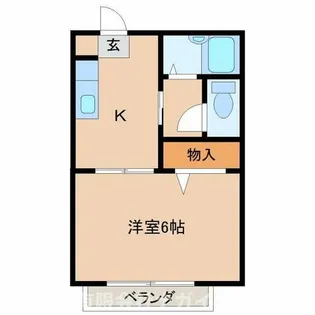 カーサエスクレアB【205号室】の間取り