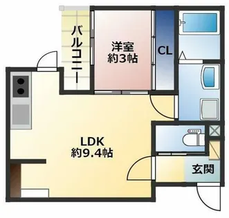 storia北方【302号室】の間取り