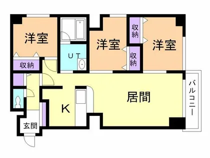 サンヴェール中央【304号室】の間取り