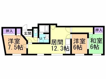 高崎ビル【302号室】の間取り