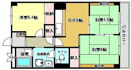 大阪府高石市羽衣1丁目【マンション】の間取り