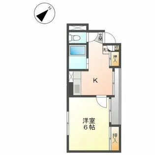 PROXYスクエア徳川【402号室】の間取り