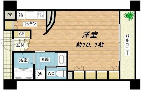 プライムアーバン堺筋本町【4階】の間取り