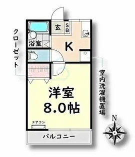 愛知県名古屋市南区内田橋1丁目【アパート】の間取り