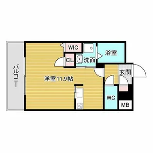 フェリースビエント【1階】の間取り