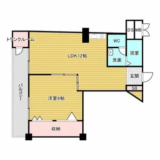 パルムハウス曽根【2階】の間取り