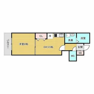 ヴィレッヂ曽根南【3階】の間取り