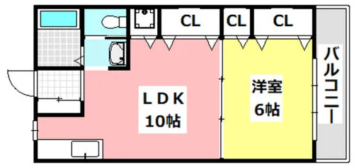 ヴィラ春日【2階】の間取り