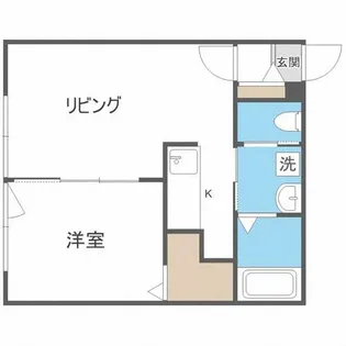 Aqua Garden平岸EAST【2階】の間取り