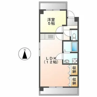 キャッスルミニ松園【2階】の間取り