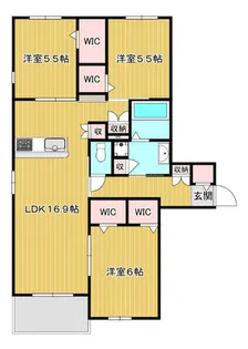 Citrus武庫之荘【203号室】の間取り