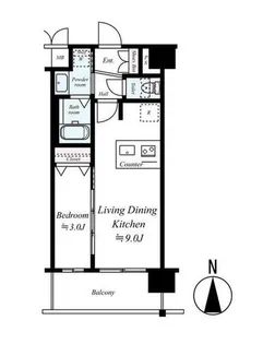 プレサンスTHE KYOTO 粋都【6階】の間取り