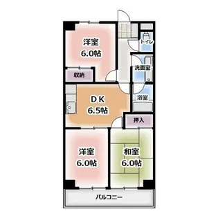 レジデンス旭【2階】の間取り