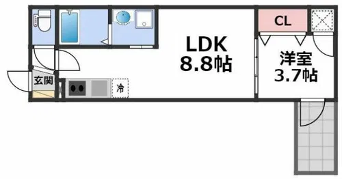 F asecia lipine【3階】の間取り
