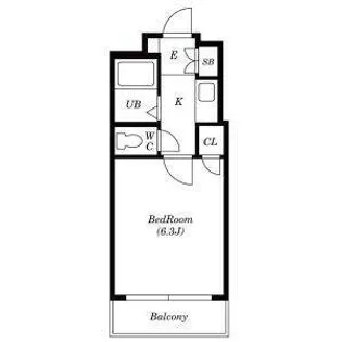 コーポYOU A棟【203号室】の間取り