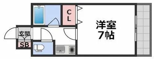 アベニューリップル新深江【5階】の間取り