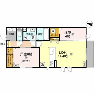 クレマチス【1階】の間取り