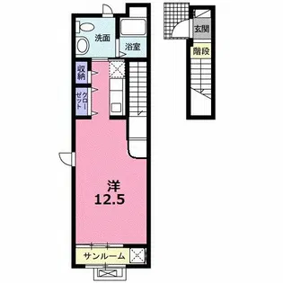 ウイングK Ⅳ【2階】の間取り