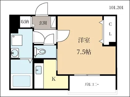 サンレーベ東垣外【1階】の間取り