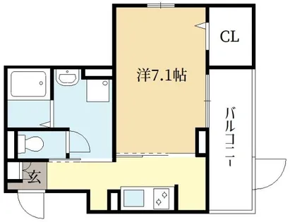 京都府宇治市伊勢田町大谷【アパート】の間取り