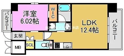 プレジオ森河内ASIAN【3階】の間取り