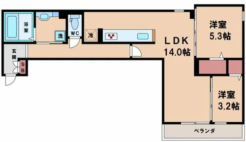 villa pacifico【2階】の間取り