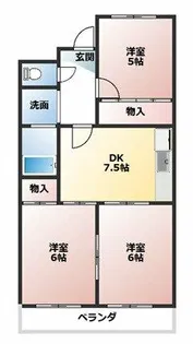 第2サンヨーマンション【4階】の間取り