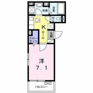 シャンテハウス中根Ⅲ【1階】の間取り