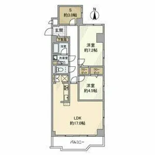 納屋橋マンションA棟【405号室】の間取り
