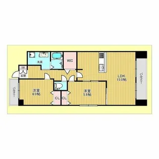 アンフィニ緑地公園?【3階】の間取り